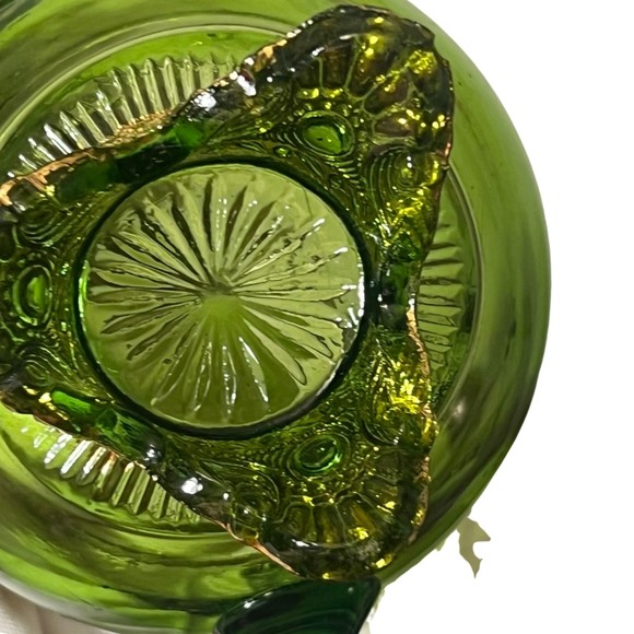 SET OF 3 GLASS SOUVENIR FESTIVAL ETCHED GREEN GLASSES 1850-1914 RANGE - Picture 6 of 13